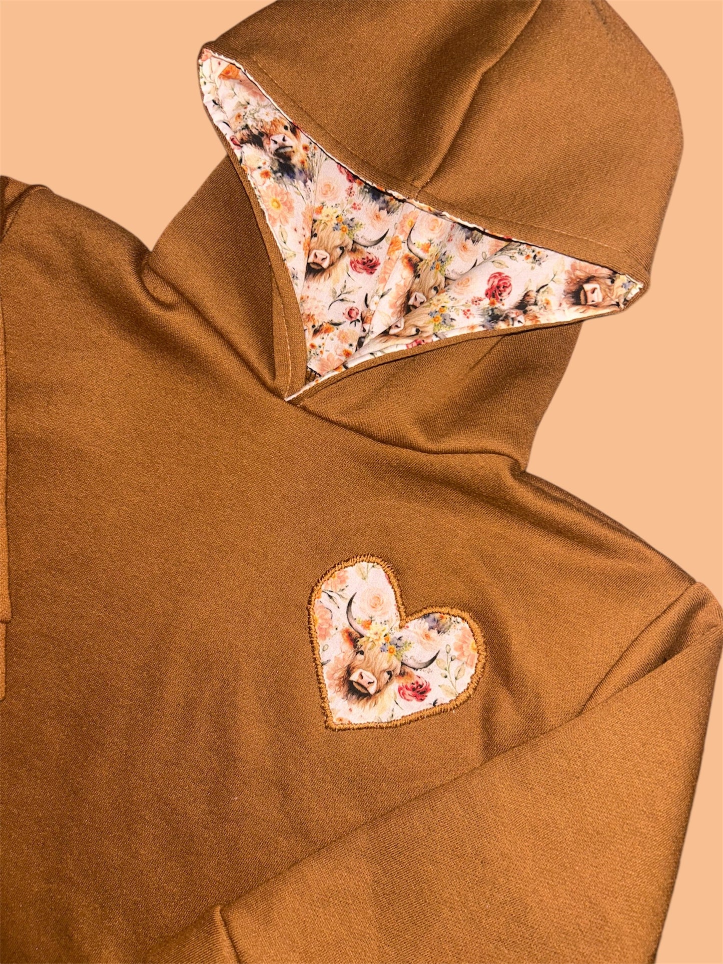 Highland Cow Copper Hoodie