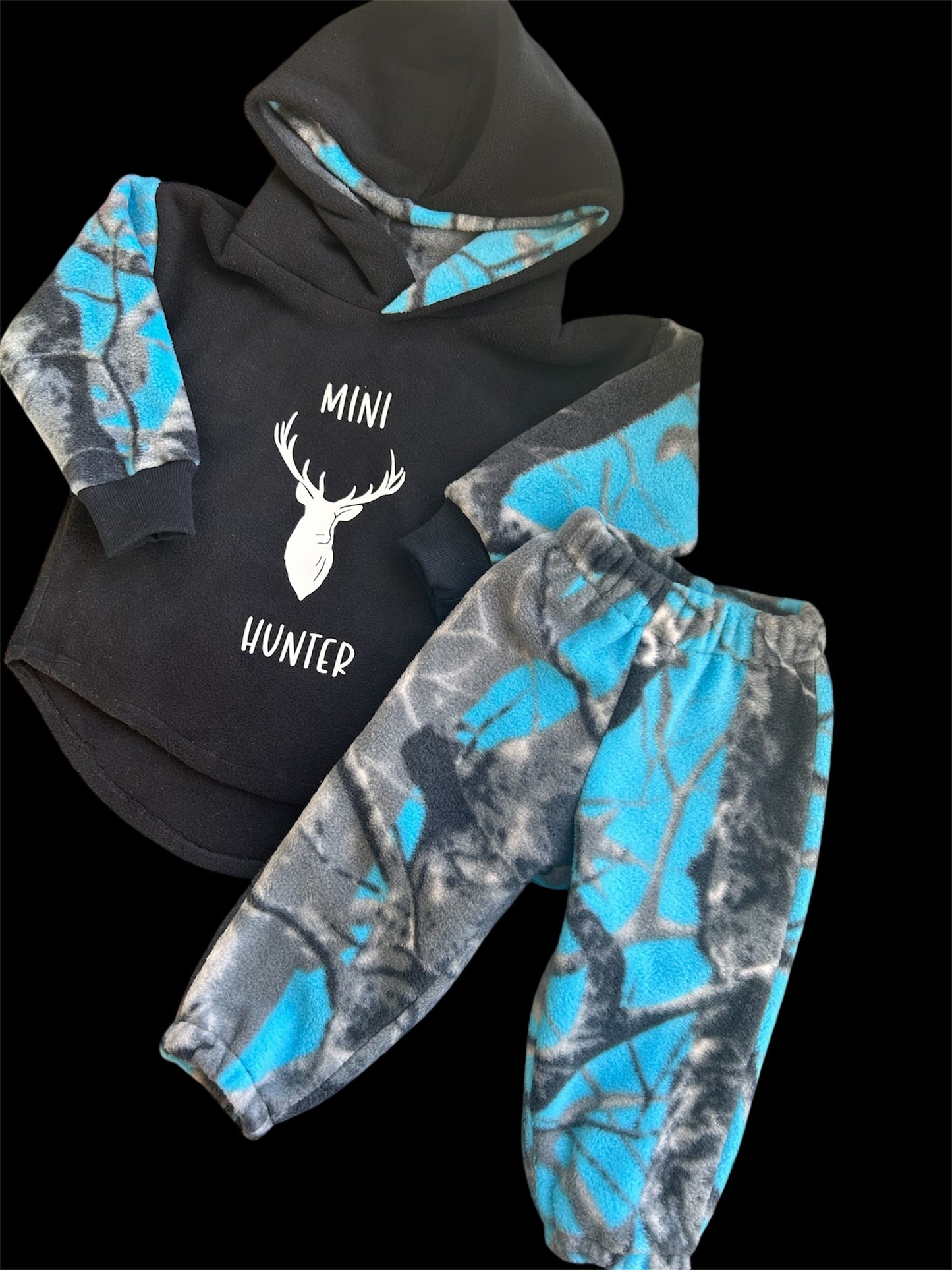 Mini Hunter Stag - Fleece Hoodie & Pant Set