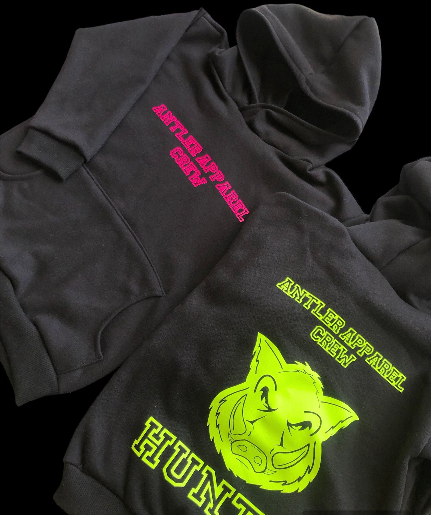 Fluoro Print Boar Hoodie - Adults