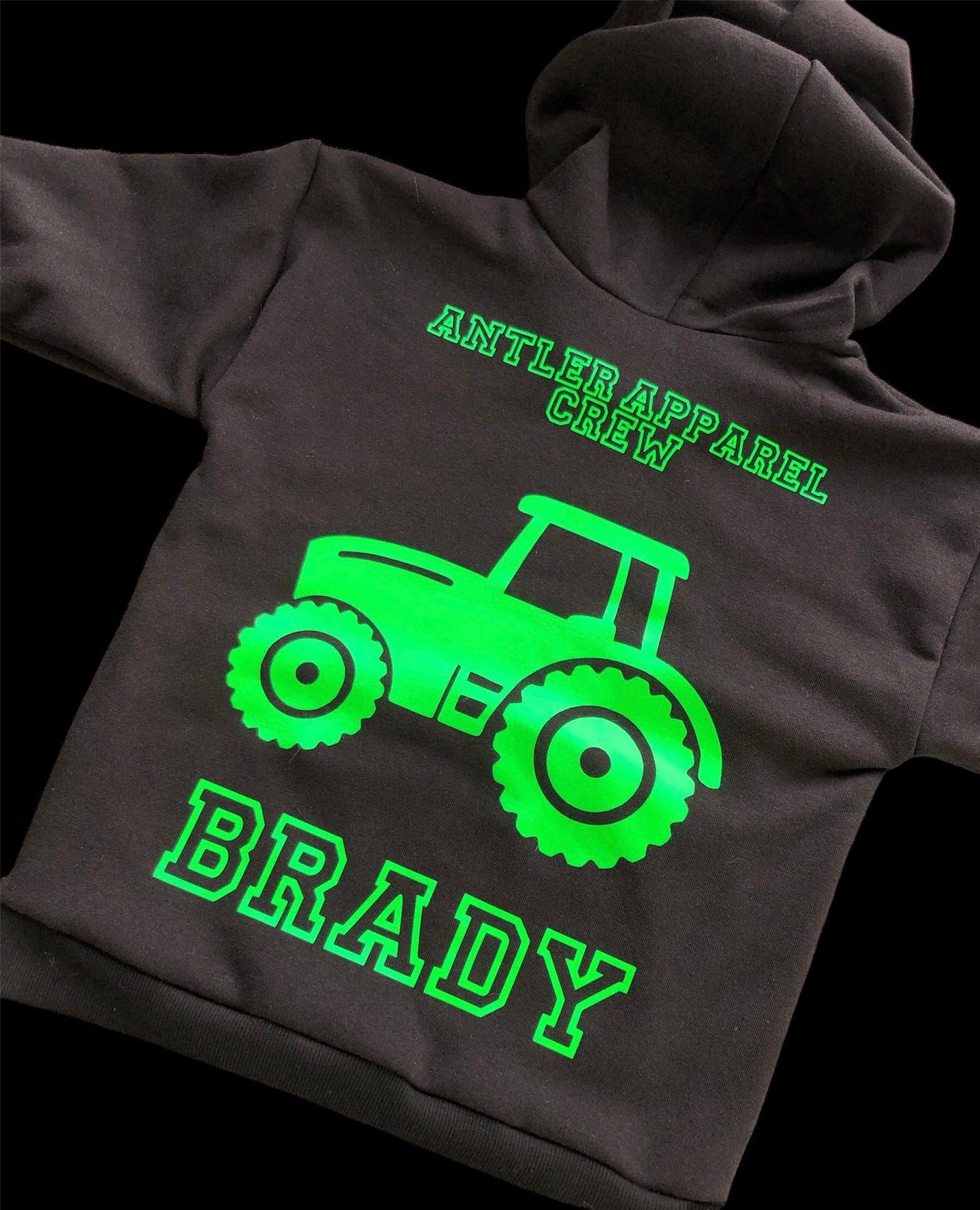 Fluoro Print Tractor Hoodie