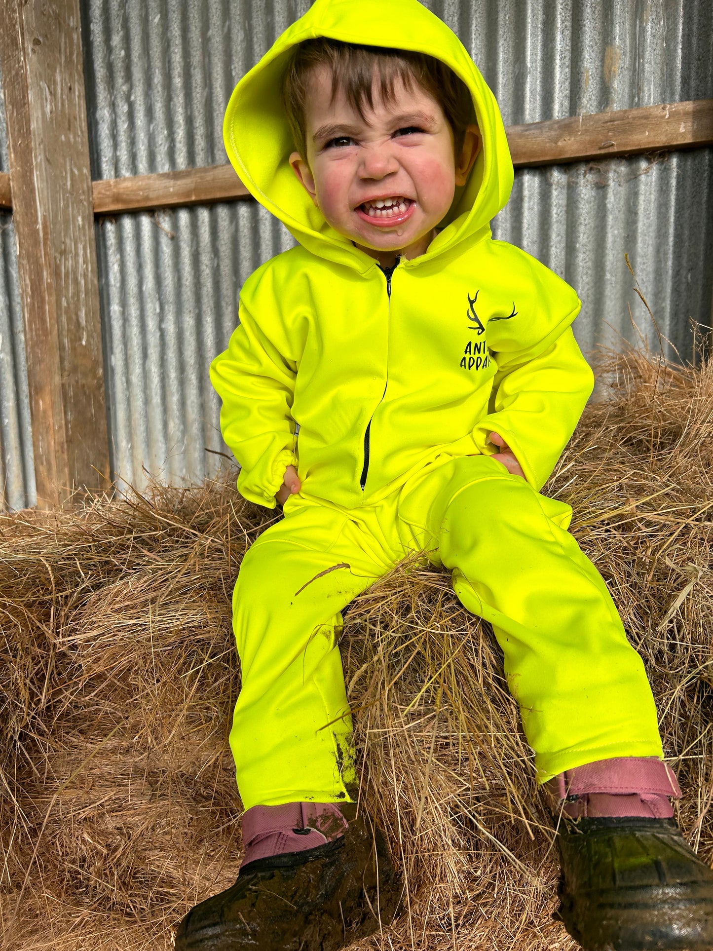 Outdoor Onesie - Fluoro Yellow