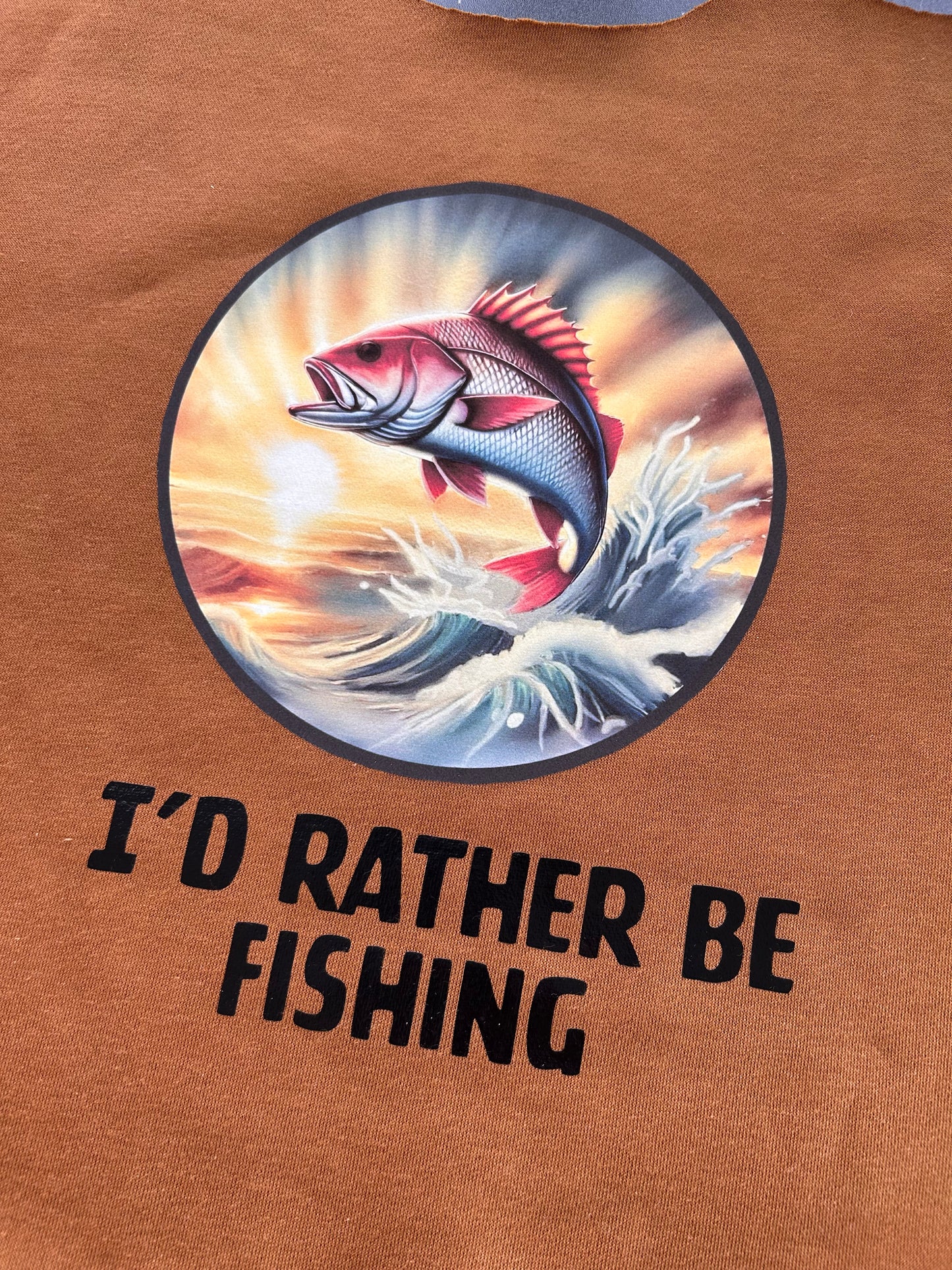 I'd Rather Be Fishing Hoodie - Adults