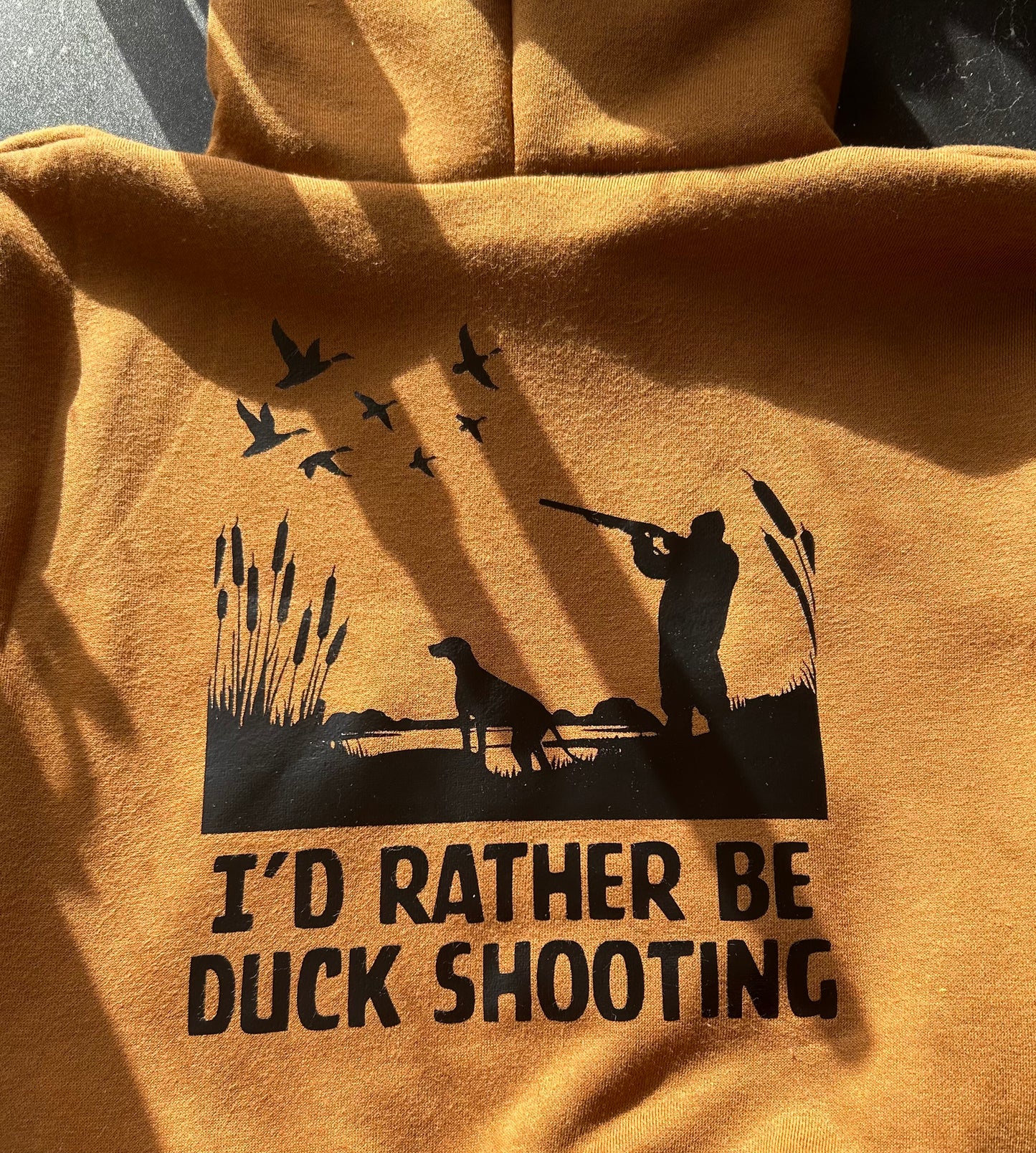 I'd Rather Be Duck Shooting Hoodie - Adults