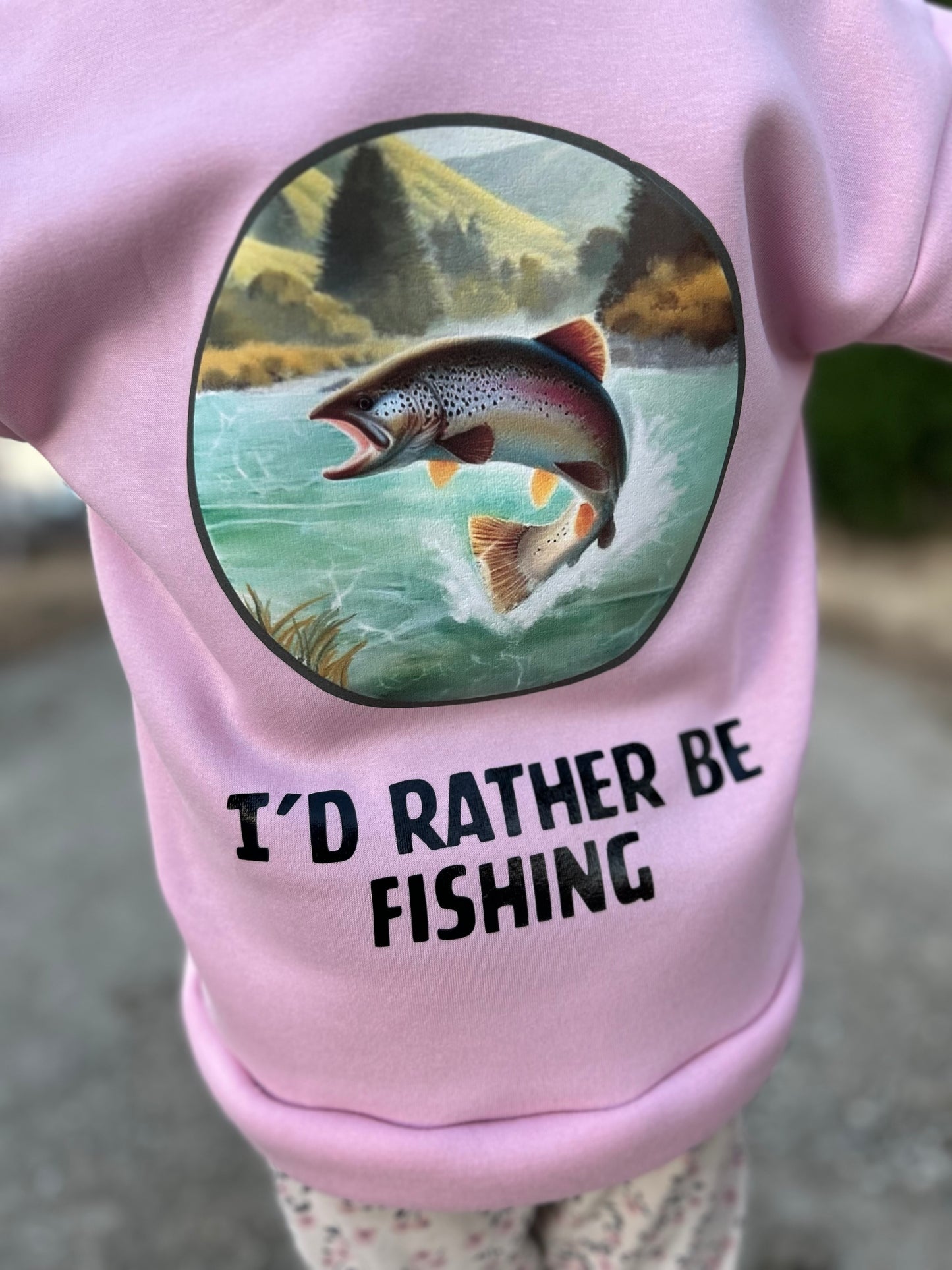 I'd Rather Be Fishing Hoodie - Adults