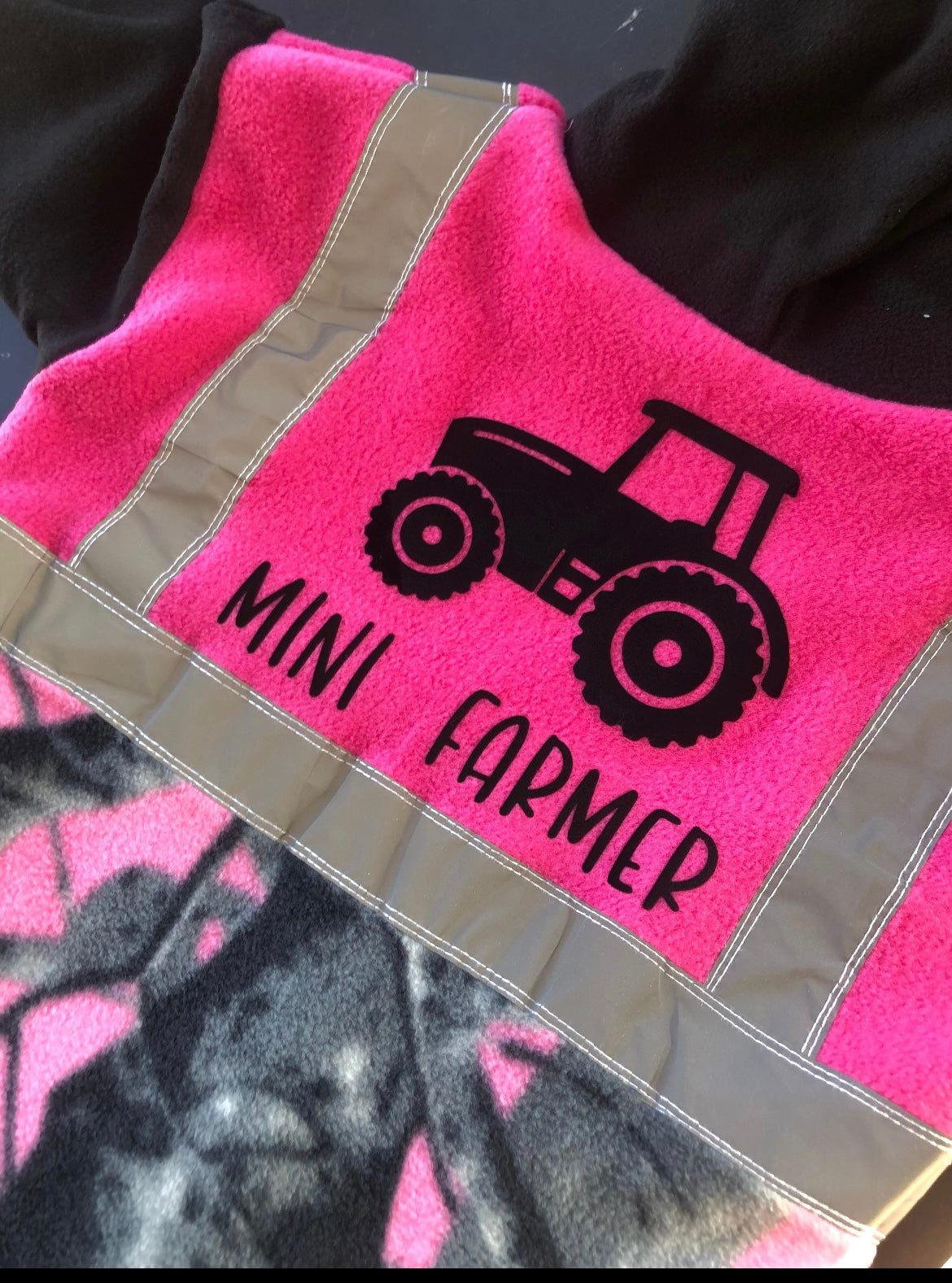 Mini Farmer 'Tractor' - Hi Vis Hoodie
