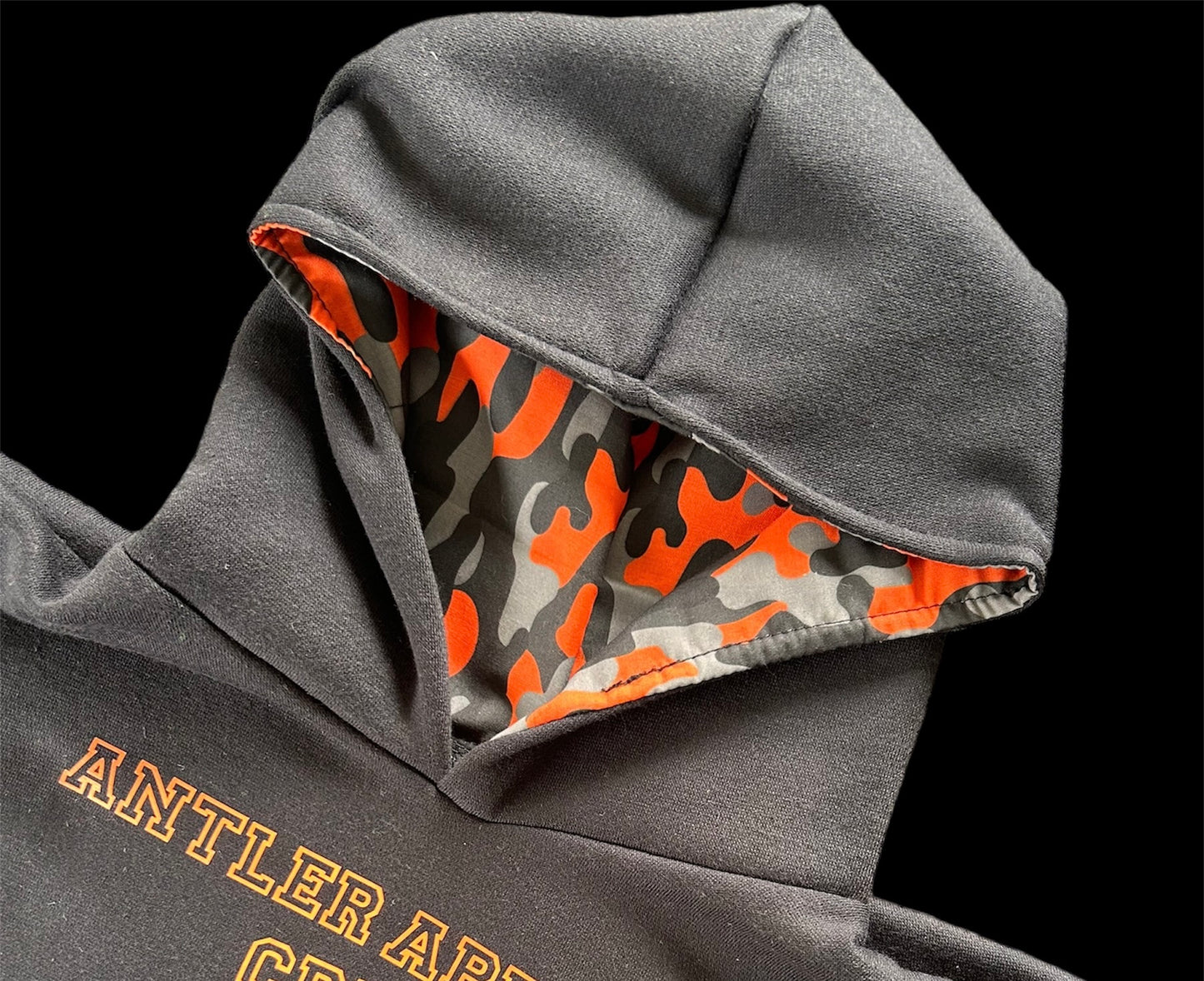Fluoro Print Antlers Hoodie