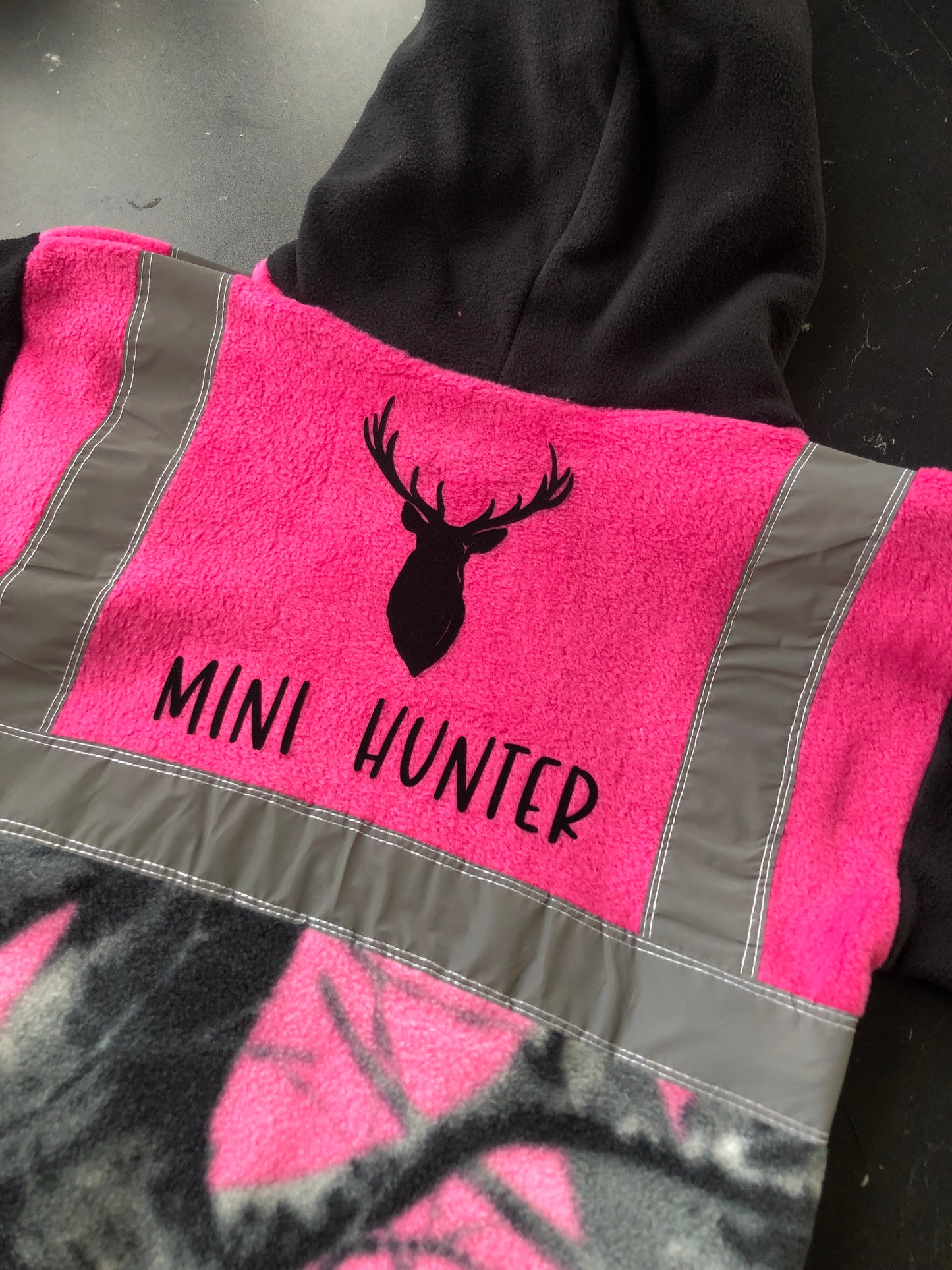 Mini Hunter 'Stag' - Hi Vis Hoodie