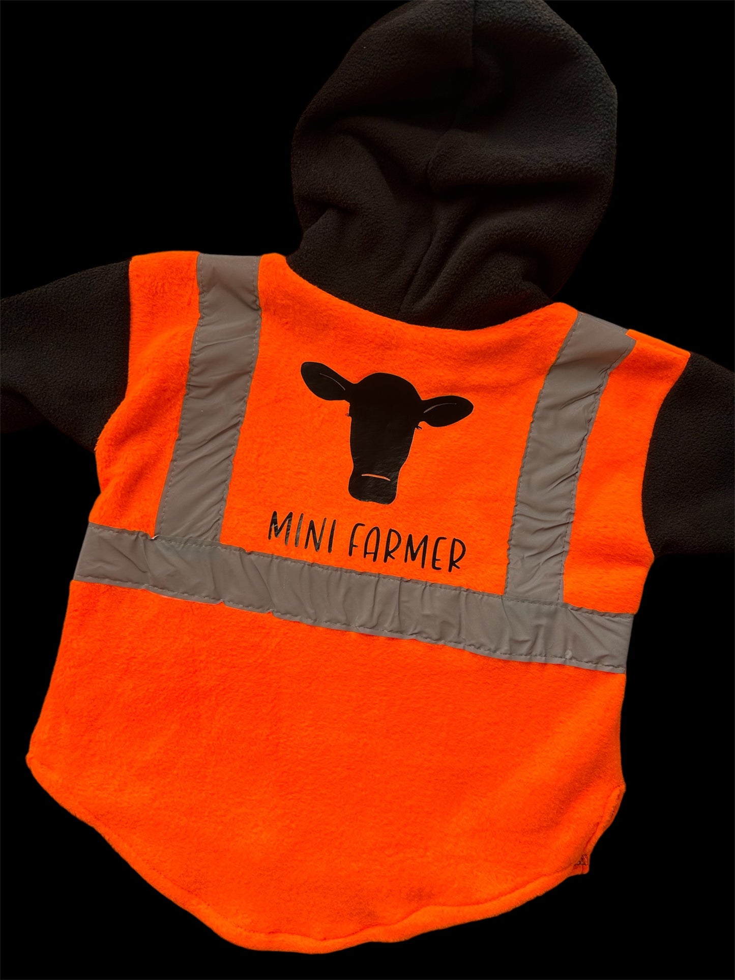 Mini Farmer 'Cow' - Hi Vis Hooded Tee