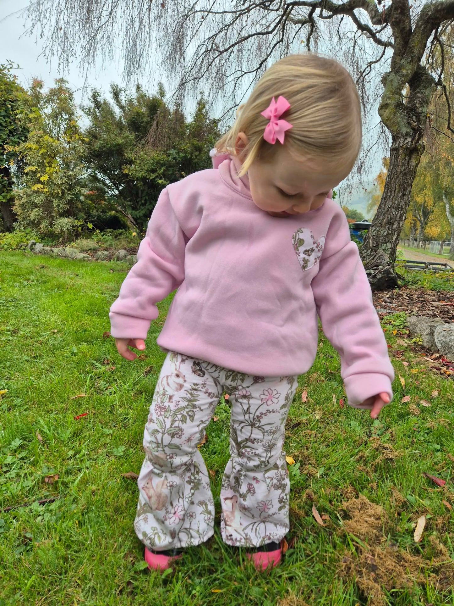 Deer Print Hoodie & Pant Set