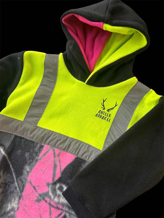 Mini Boss - Tractor Hi Vis Hoodie/Hooded Tee