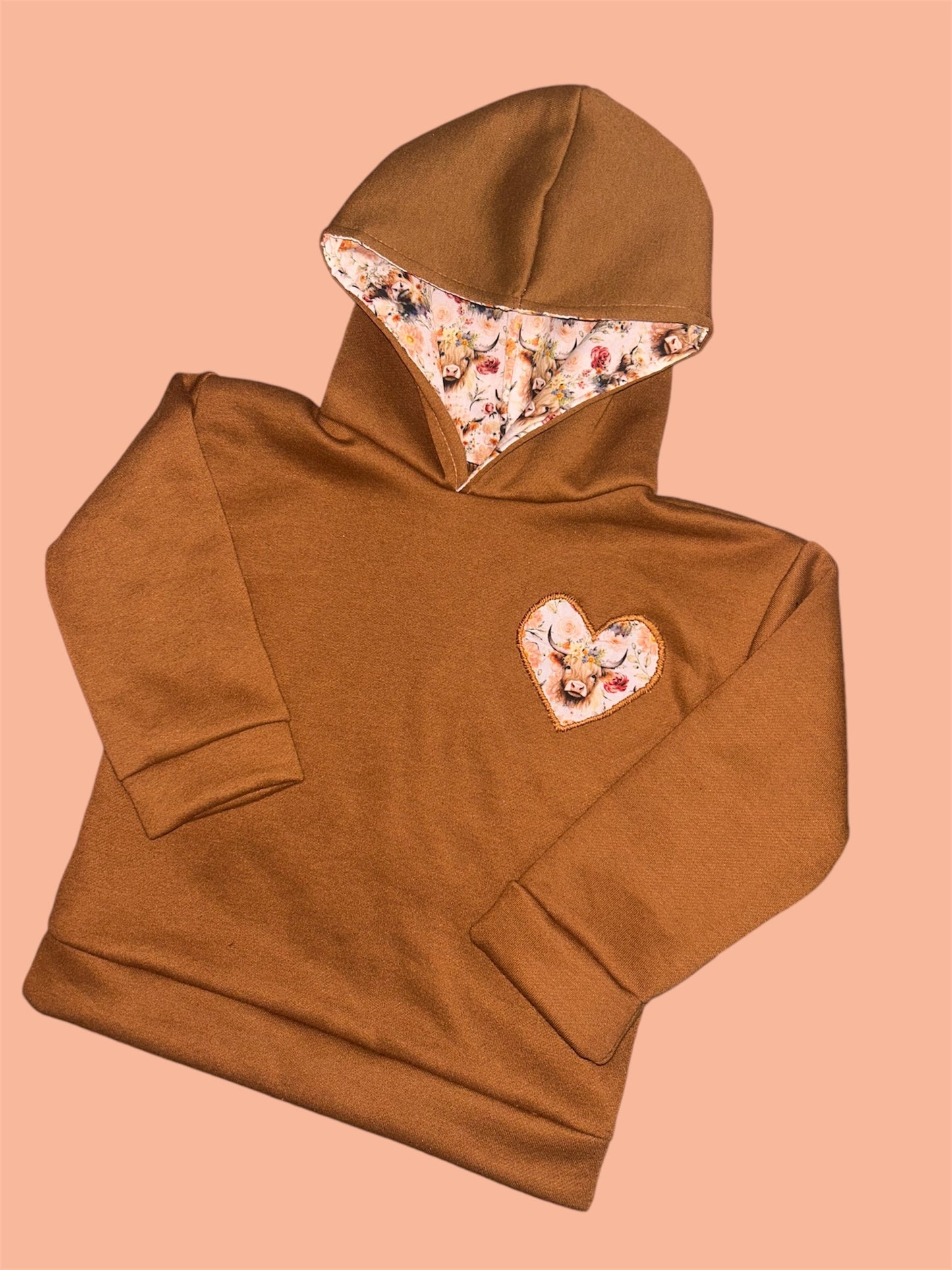 Highland Cow Copper Hoodie