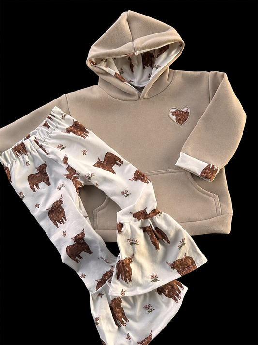 Highland Print Hoodie - Adults