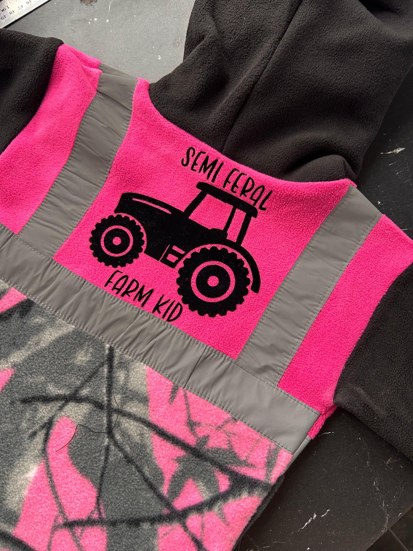 Semi Feral Farm Kid Hi Vis Fleece