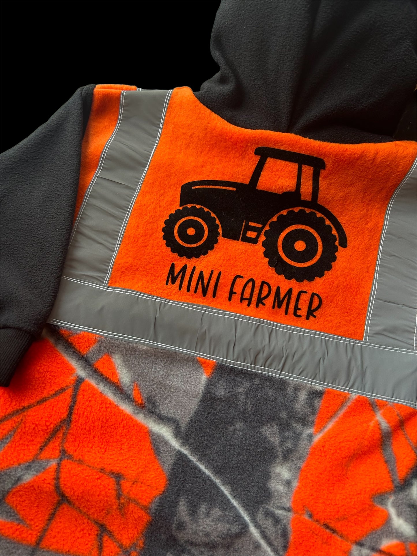 Mini Farmer 'Tractor' - Hi Vis Hoodie