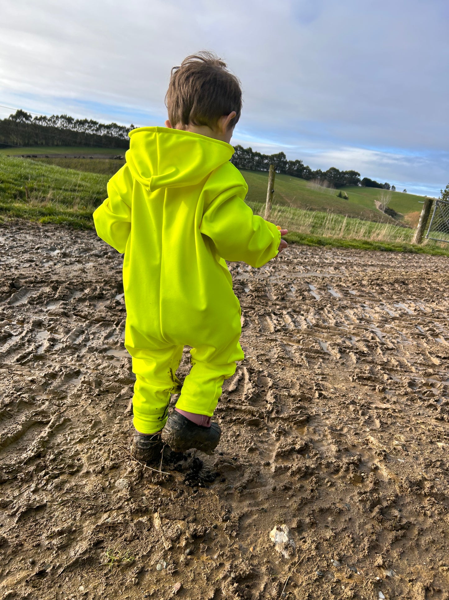 Outdoor Onesie - Fluoro Yellow