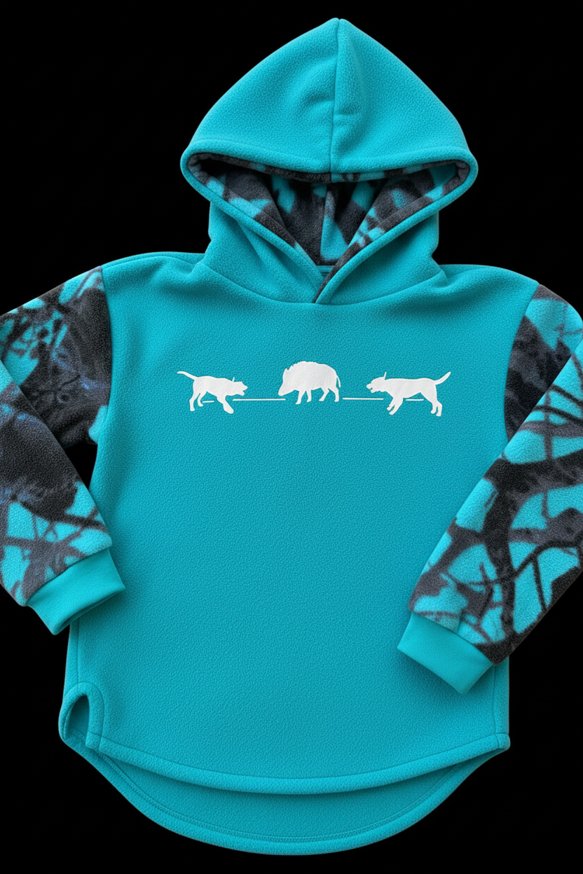 Pig Hunting Bail Fleece Hoodie