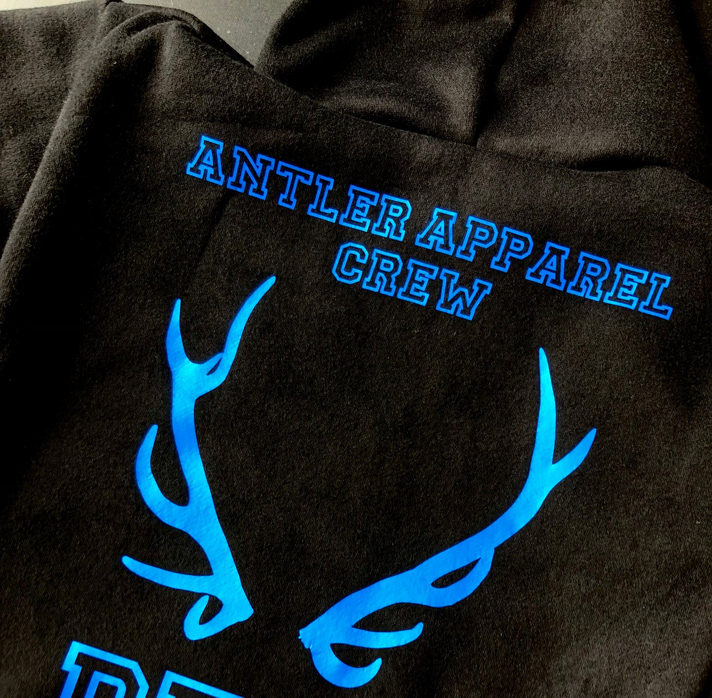 Fluoro Print Antler Hoodie - Adults