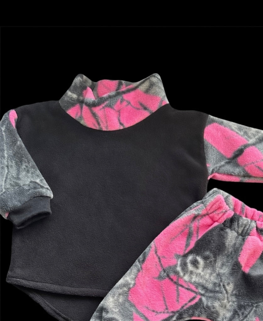 Antler Apparel Crew FISHING Fleece Hoodie or Turtleneck