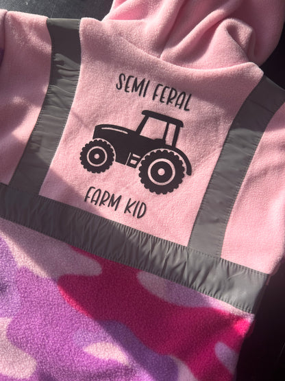 Semi Feral Farm Kid Hi Vis Fleece