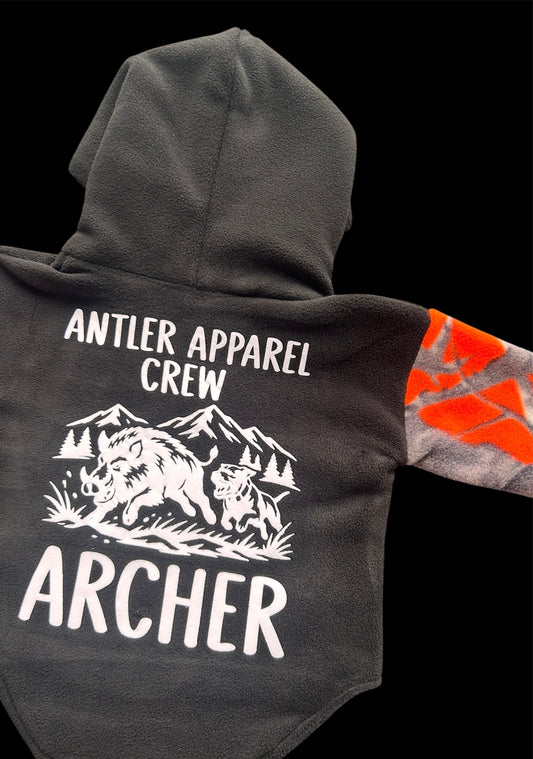 Antler Apparel Crew BOAR Fleece Hoodie or Turtleneck