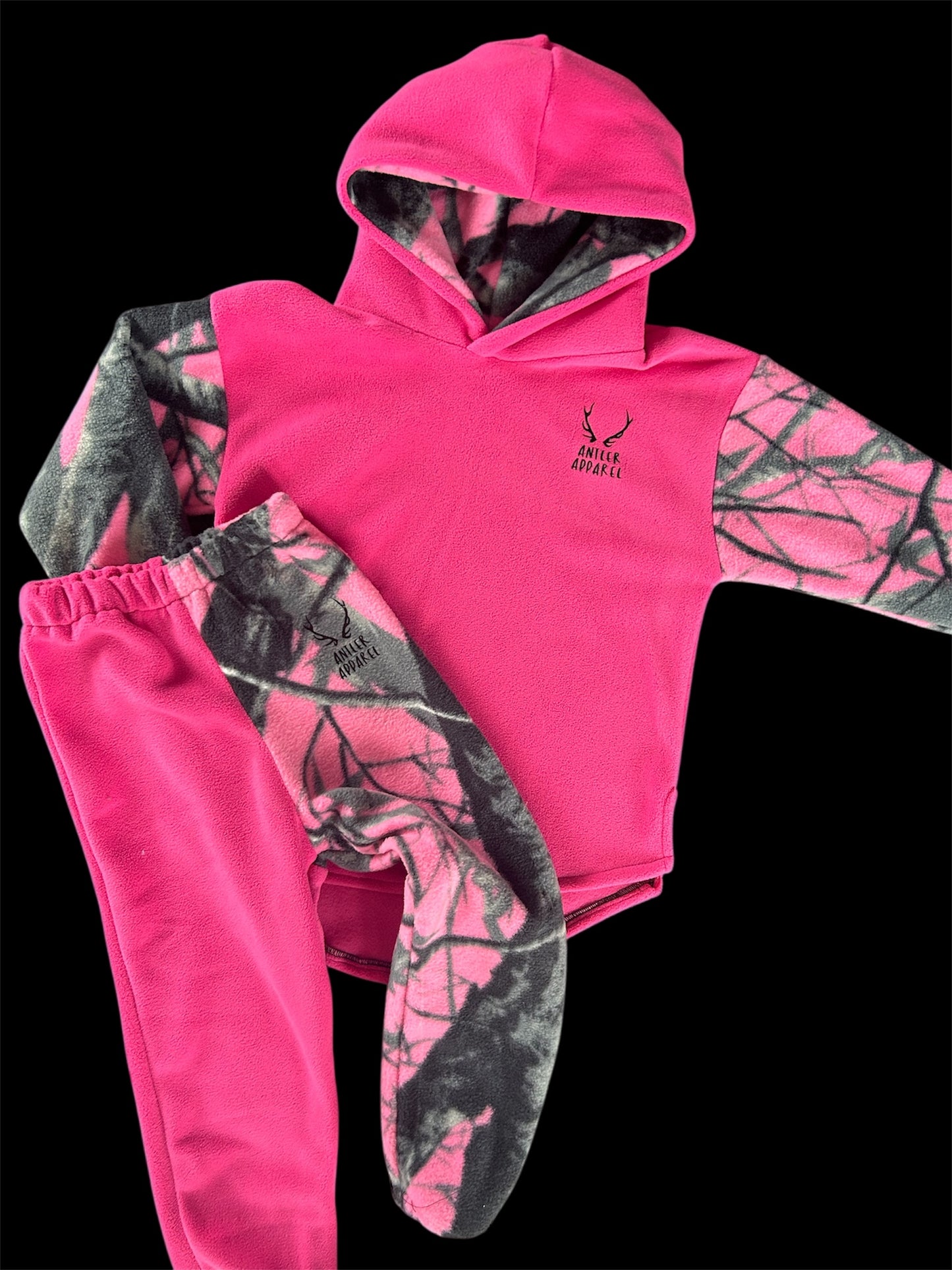 Split Colour Fleece Hoodie