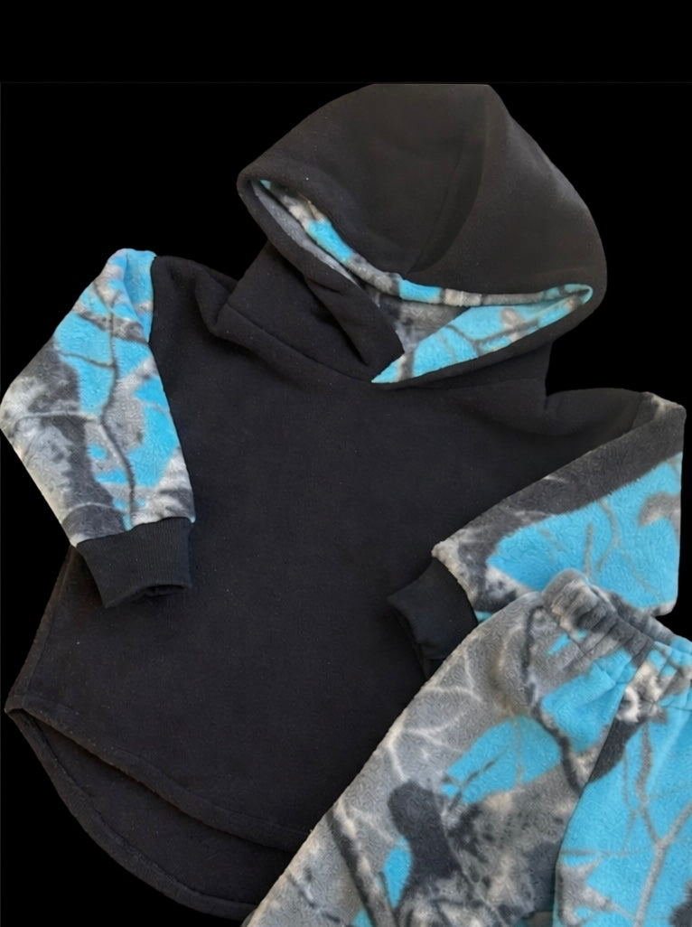 Antler Apparel Crew FISHING Fleece Hoodie or Turtleneck