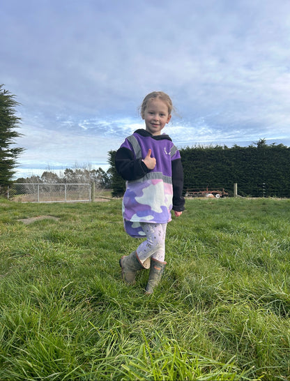 Semi Feral Farm Kid ‘Tractor’ - Hi Vis Hoodie