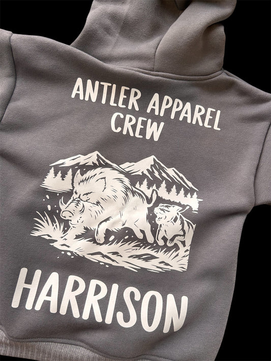 Antler Apparel Crew BOAR Hoodie