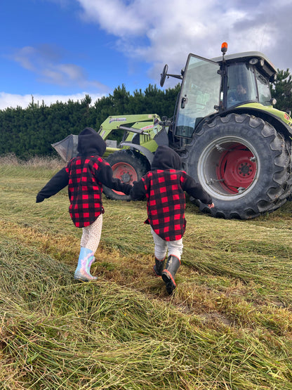 All Over Plaid - Fleece Hoodie