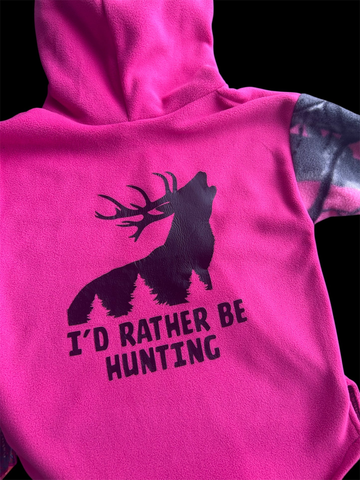 I’d Rather Be Hunting Fleece Hoodie