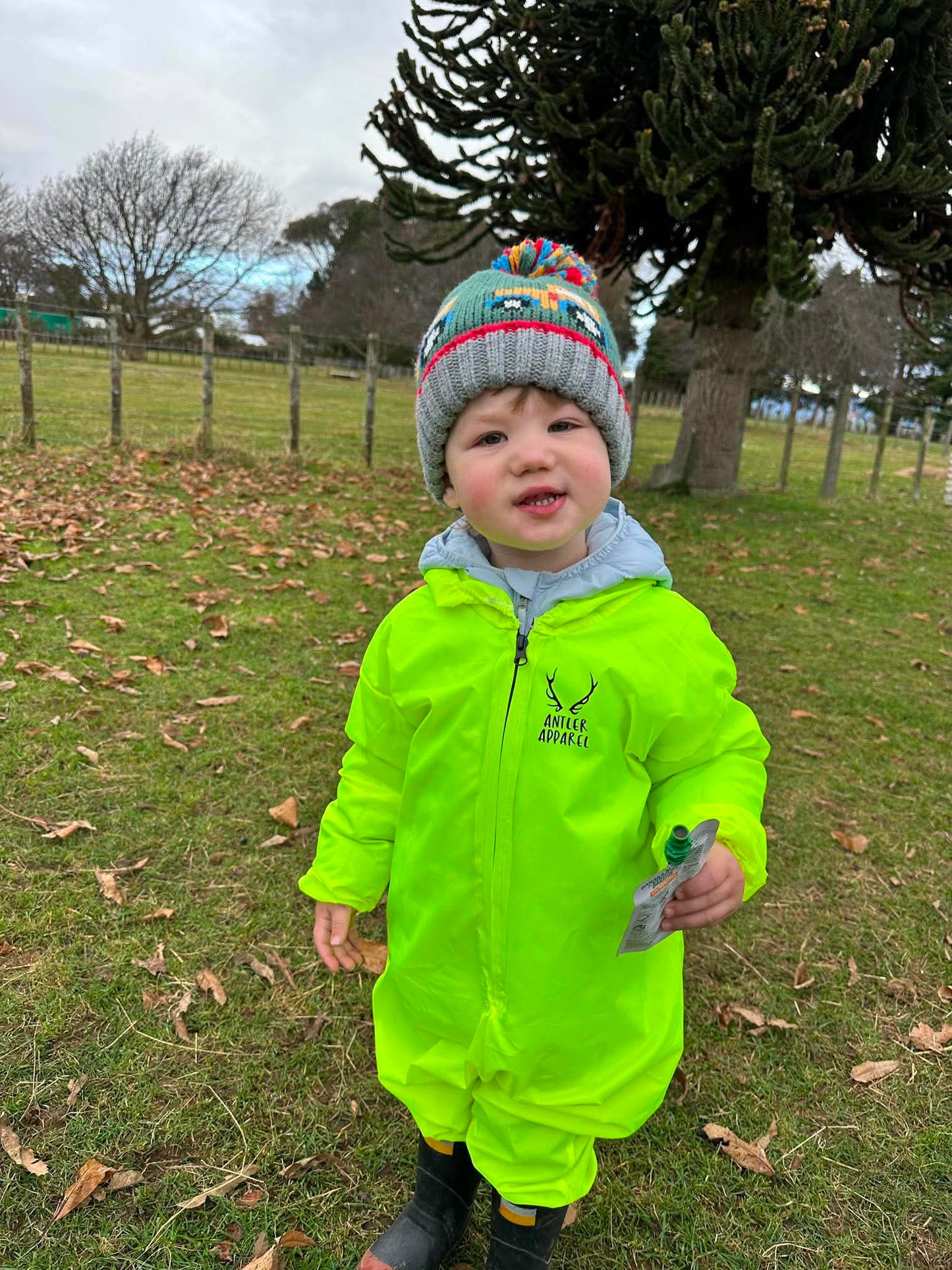Outdoor Onesie lightweight - Fluoro Yellow