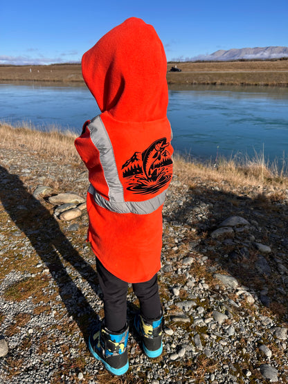 Fishing - Full Hi Vis Fleece Hoodie