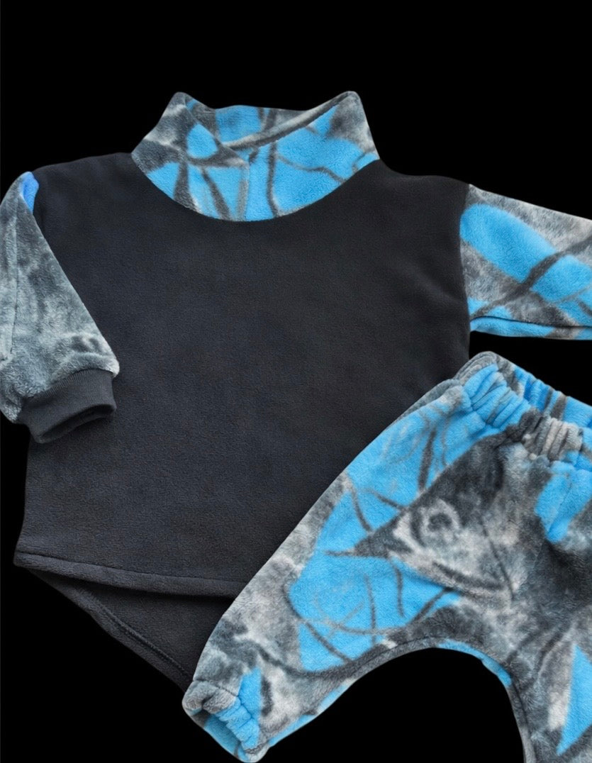 Antler Apparel Crew FISHING Fleece Hoodie or Turtleneck