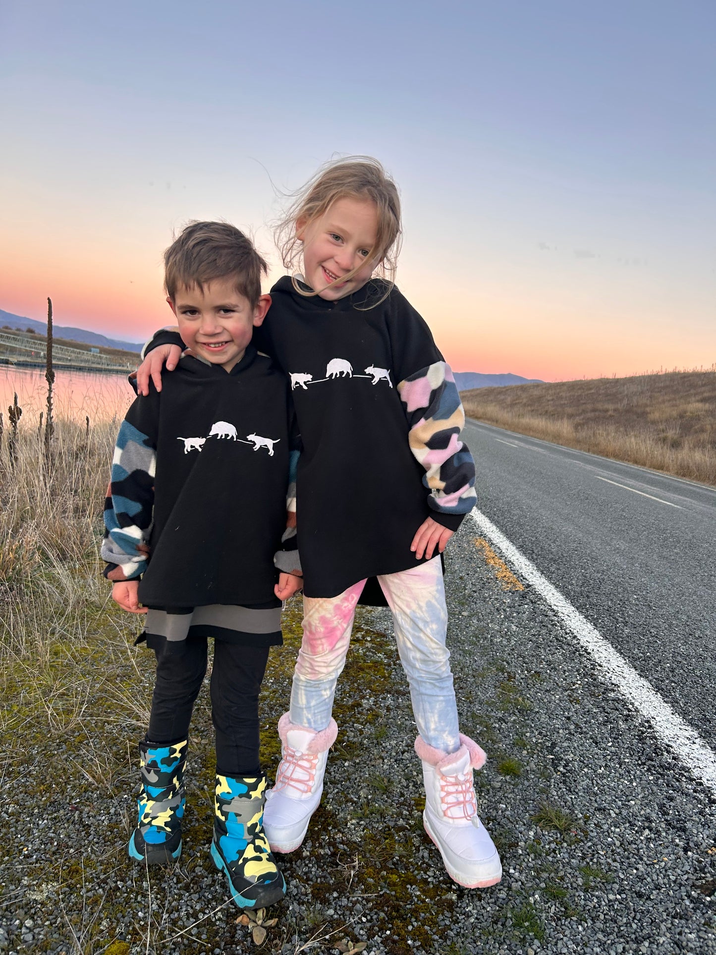 Pig Hunting Bail Fleece Hoodie