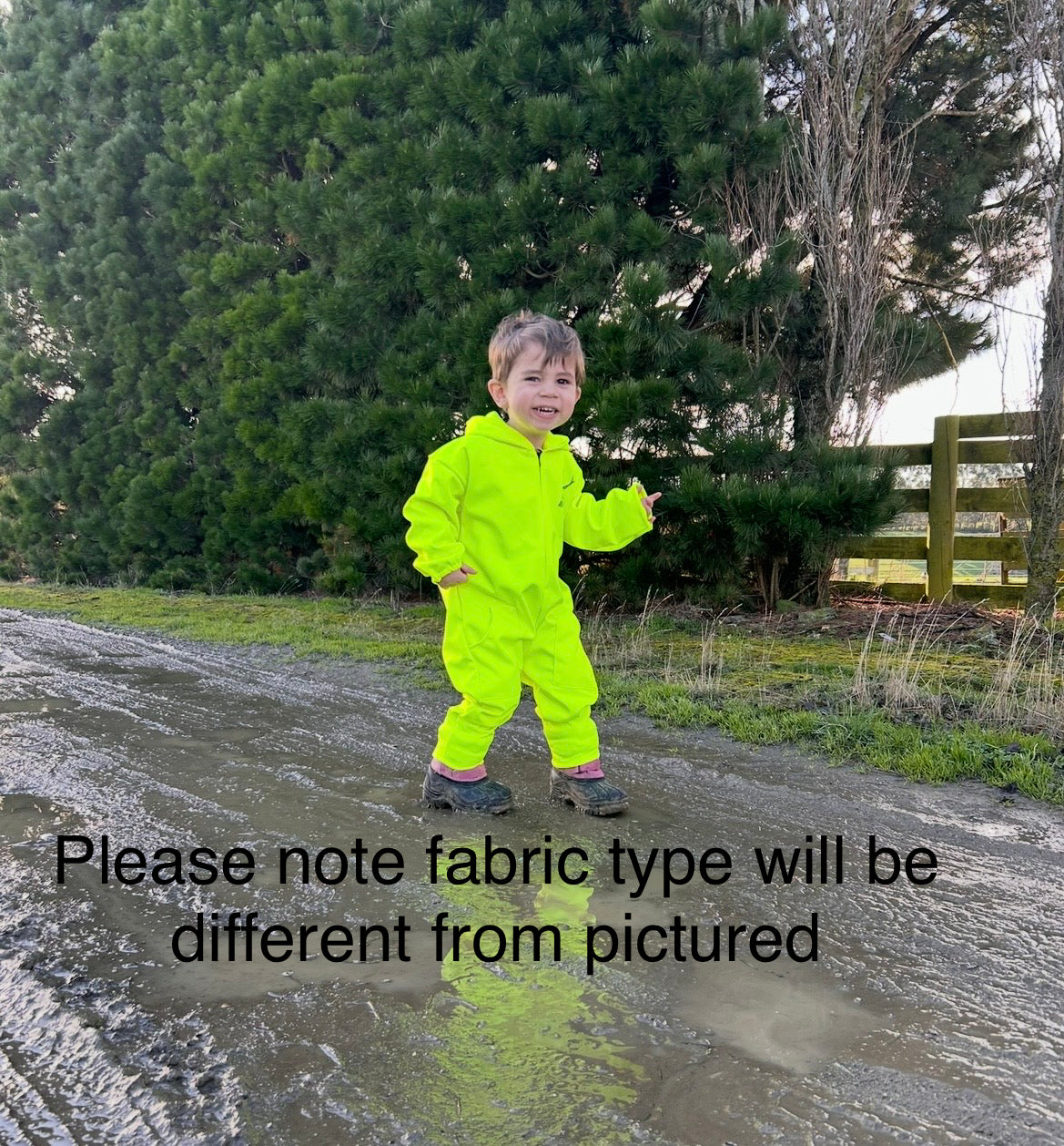 Outdoor Onesie - Fluoro Yellow