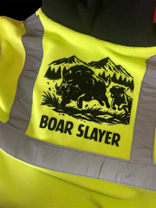 Boar Slayer Hi Vis Hoodie/Hooded Tee