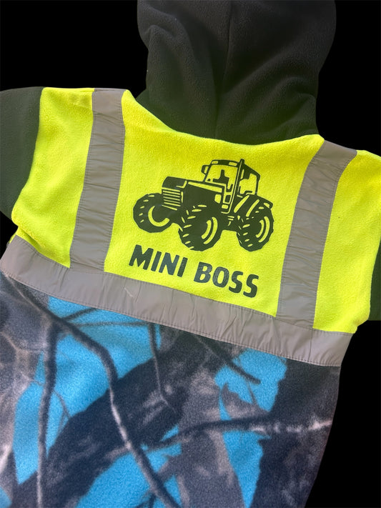 Mini Boss - Tractor Hooded Tee