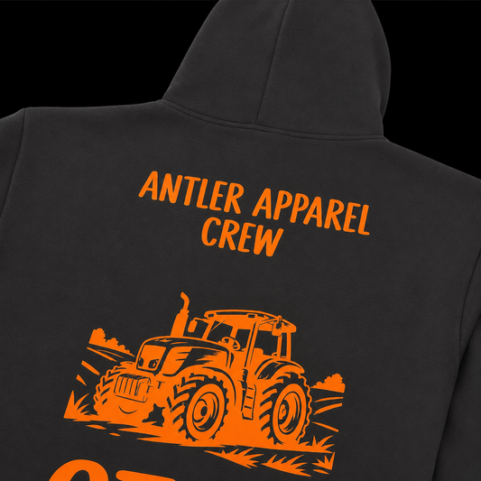 Fluoro Print TRACTOR Hoodie - Adults