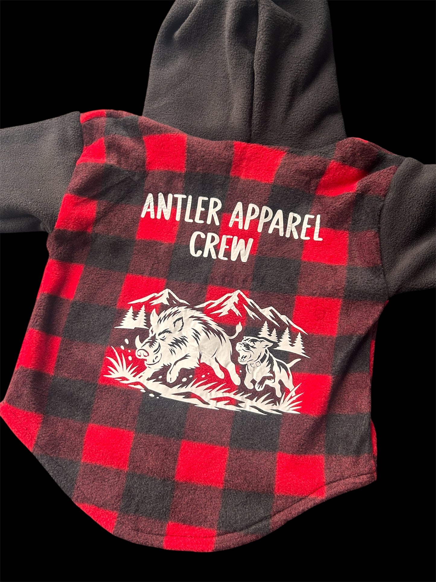 Antler Apparel Crew BOAR Fleece Hoodie or Turtleneck