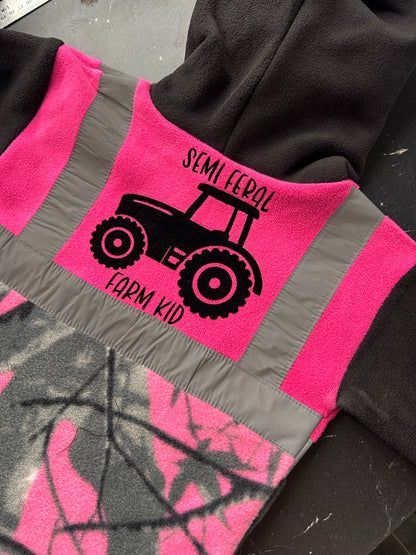 Semi Feral Farm Kid Hi Vis Fleece