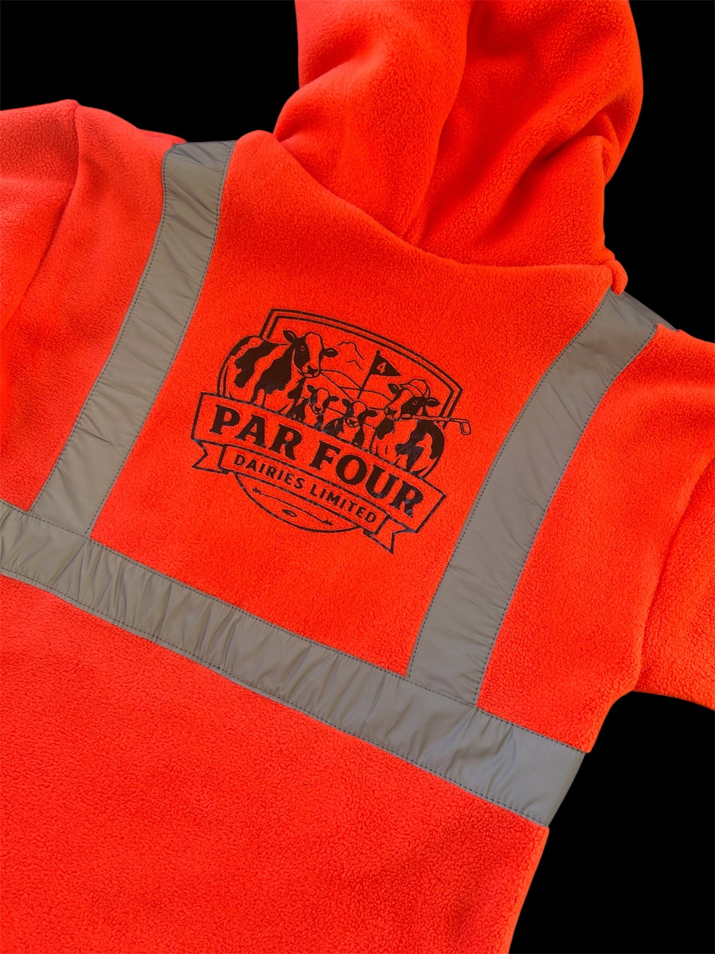 Custom Image - Full Hi Vis Fleece Hoodie