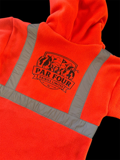 Custom Image - Full Hi Vis Fleece Hoodie