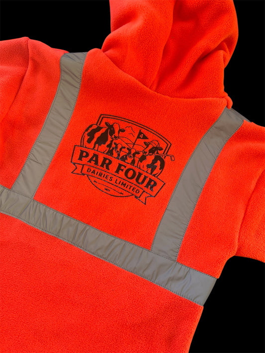 Custom Image - Full Hi Vis Fleece Hoodie