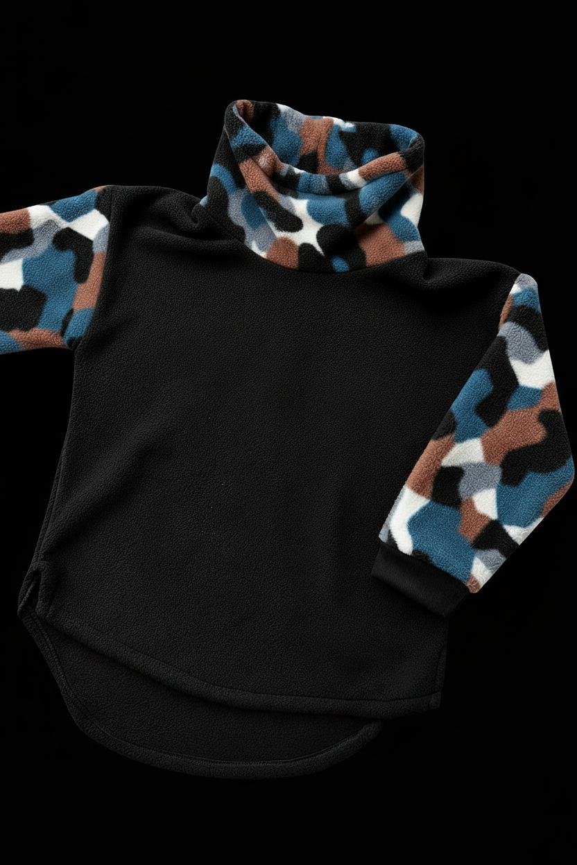 Droptail Fleece Turtleneck