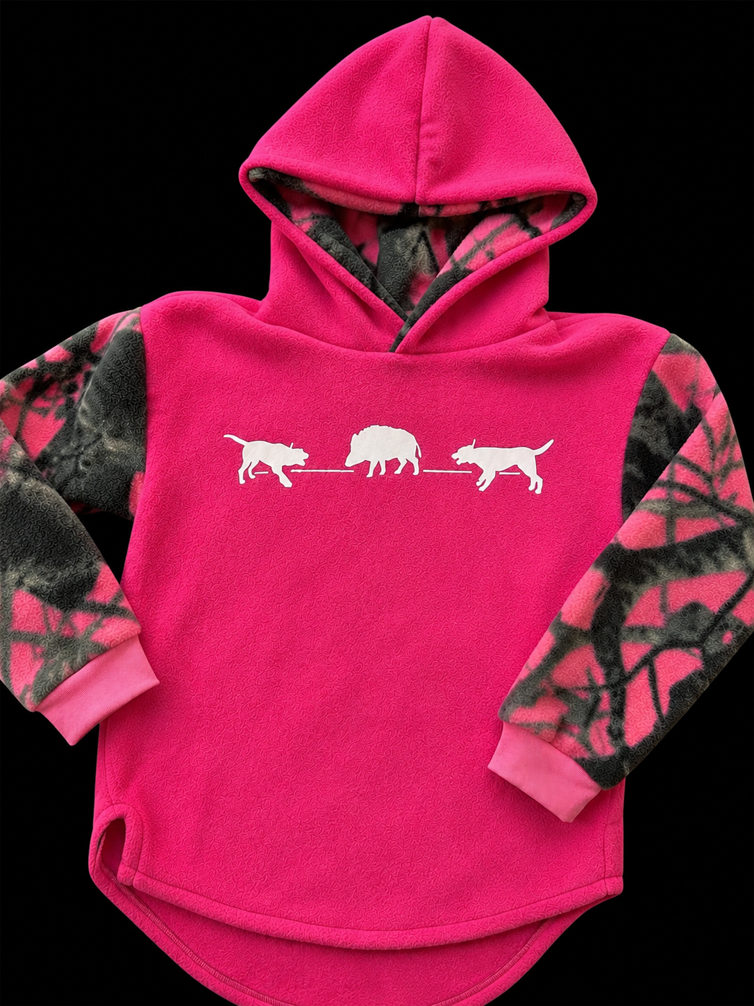 Pig Hunting Bail Fleece Hoodie