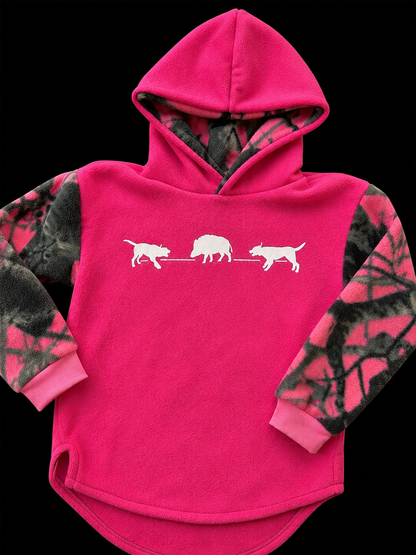 Pig Hunting Bail Fleece Hoodie