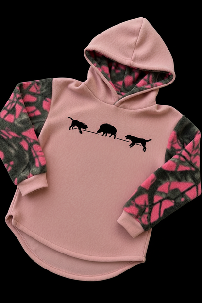 Pig Hunting Bail Fleece Hoodie